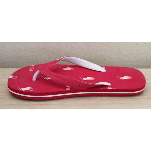 Polo Ralph Lauren Women’s Sz 9B Pink Whittlebury Flip Flops - Picture 3 of 10